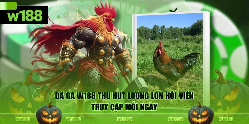 Đá Gà W188 1 Đá Gà W188 thu hút lượng lớn hội viên truy cập mỗi ngày