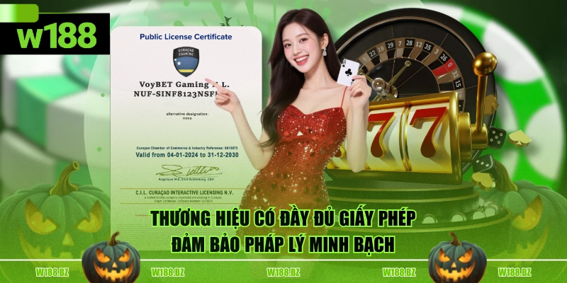 Thương hiệu có đầy đủ giấy phép đảm bảo pháp lý minh bạch